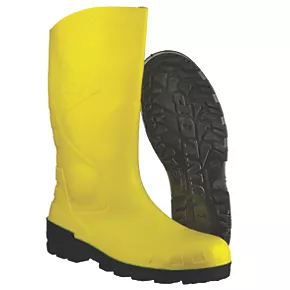 Dunlop Devon Safety Wellies Yellow Size 11 2 Dunlop Devon Safety Wellies Yellow Size 11 - Image 2