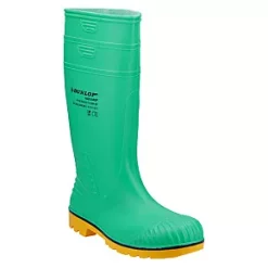 Dunlop Acifort HazGuard Safety Wellies Green Size 10
