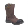 DeWalt Millington Metal Free Safety Rigger Boots Brown Size 9