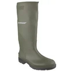 Dunlop Pricemaster 380VP Metal Free Non Safety Wellies Green Size 6