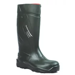 Dunlop Purofort+ Safety Wellies Green Size 5