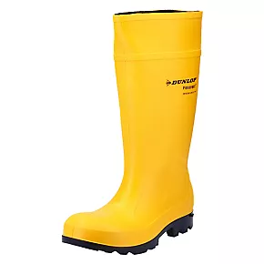 Dunlop Purofort Professional Safety Wellies Yellow Size 6 2 Dunlop Purofort Professional Safety Wellies Yellow Size 6 - Image 2
