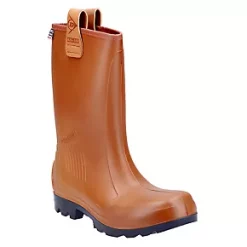 Dunlop Purofort Rig Air Safety Wellies Brown Size 6
