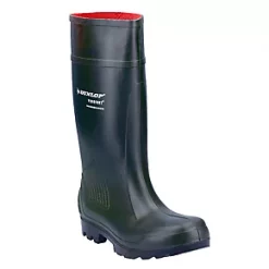Dunlop Purofort Professional Metal Free Non Safety Wellies Green Size 9