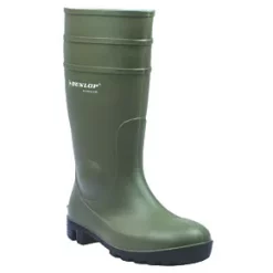 Dunlop Protomastor Safety Wellies Green Size 9