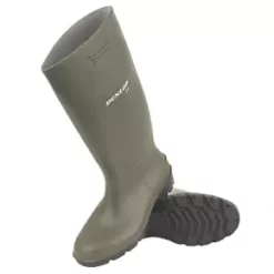 Dunlop Pricemaster Metal Free Non Safety Wellies Green Size 9
