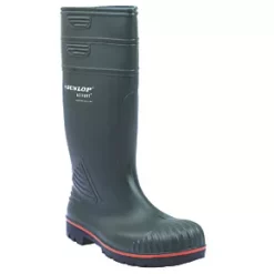 Dunlop Acifort Safety Wellies Green Size 10