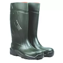 Dunlop Purofort+ Safety Wellies Green Size 10 -Deals Safe Step Boots Store 90785 A2