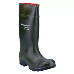 Dunlop Purofort Professional Safety Wellies Green Size 6