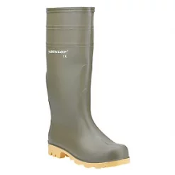 Dunlop Universal Metal Free Non Safety Wellies Green Size 6