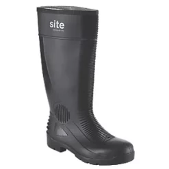 Site Trench Safety Wellies Black Size 8